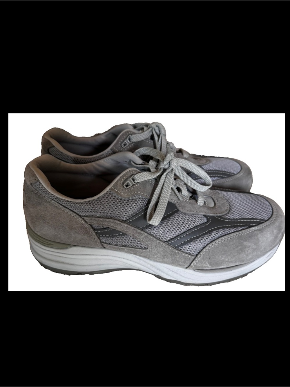 SAS Journey Mesh/Suede Mens 10.5 WW-Gray Tripad Comfort Walking Shoe Sneaker USA